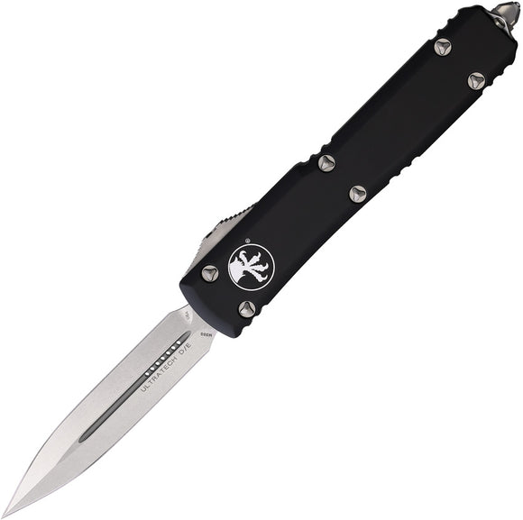 Microtech Automatic Ultratech OTF Knife Black Aluminum Double Edge Dagger Blade 12210-On SALE