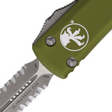 Microtech Automatic Ultratech OTF Knife OD Green Aluminum Apocalyptic Serrated Blade 12211APOD