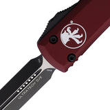 Microtech Automatic Ultratech OTF Knife Merlot Red Aluminum Double Edge Dagger Blade 1221MR