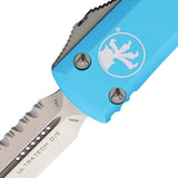 Microtech Automatic Ultratech OTF Knife Turquoise Aluminum Serrated Dagger Blade 1226TQ