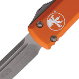 Microtech Automatic Ultratech OTF Knife Orange Aluminum Apocalyptic Tanto Blade 12310APOR