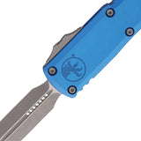 Microtech Automatic UTX-85 Jedi Master Gen IV OTF Knife Black Aluminum Green Dagger Blade 123241JM