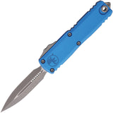 Microtech Automatic UTX-85 Jedi Master Gen IV OTF Knife Black Aluminum Green Dagger Blade 123241JM