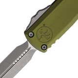 Microtech Automatic UTX-85 Gen IV OTF Knife OD Green Aluminum Apocalyptic Dagger Blade 1232410APOD