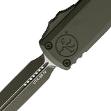 Microtech Automatic UTX-85 Gen IV OTF Knife OD Green Aluminum Double Edge Dagger Blade 123241COD