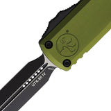 Microtech Automatic UTX-85 Gen IV OTF Knife OD Green Aluminum Two-Tone Dagger Blade 123241OD