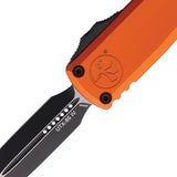 Microtech Automatic UTX-85 Gen IV OTF Knife Orange Aluminum Two-Tone Dagger Blade 123241OR