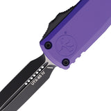 Microtech Automatic UTX-85 Gen IV OTF Knife Purple Aluminum Two-Tone Dagger Blade 123241PU