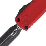 Microtech Automatic UTX-85 Gen IV OTF Knife Red Aluminum Two-Tone Dagger Blade 123241RD