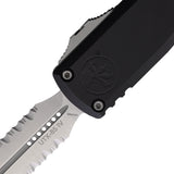Microtech Automatic UTX-85 Gen IV OTF Knife Black Aluminum Serrated Dagger Blade 123245