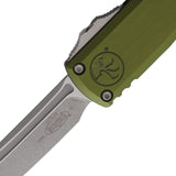 Microtech Automatic UTX-85 Gen IV OTF Knife OD Green Aluminum Apocalyptic Tanto Blade 1233410APOD