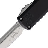 Microtech Automatic UTX-85 Gen IV OTF Knife Black Aluminum Serrated Tanto Blade 1233412