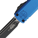 Microtech Automatic UTX-85 Gen IV OTF Knife Blue Aluminum Two-Tone Tanto Blade 123341BL
