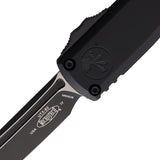 Microtech Automatic UTX-85 Gen IV OTF Knife Black Aluminum Two-Tone Tanto Blade 123341T