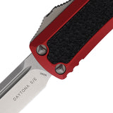 Microtech Automatic Daytona OTF Knife Red Aluminum & Traction Drop Pt Blade 12410RDS