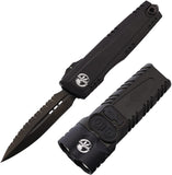 Microtech Automatic Luminary OTF Knife Blackout & SureFire Stiletto Pro II Flashlight 2pc Set 12703DLCTSET