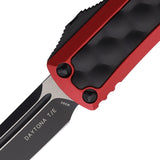 Microtech Automatic UTX-85 Daytona OTF Knife Red Aluminum & Brute Bubble Tanto Blade 1271RDBIS