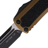 Microtech Automatic UTX-85 Daytona OTF Knife Tan Aluminum & Black Traction Tanto Blade 1271TAS