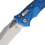 Microtech Amphibian Mini Ram-Lok Blue Frag Aluminum Folding M390MK Knife 137MRL10FRBL
