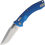 Microtech Amphibian Mini Ram-Lok Blue Frag Aluminum Folding M390MK Knife 137MRL10FRBL
