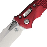 Microtech Amphibian Mini Ram-Lok Merlot Red Frag Aluminum Folding M390MK Knife 137MRL10FRMR