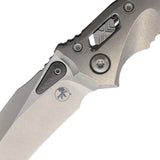 Microtech Amphibian Mini Marfione Ram-Lok Stonewash Titanium Folding M390MK Knife 137MRL10MS1