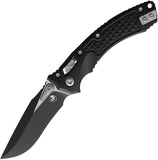Microtech Amphibian Mini Ram-Lok Black Frag Aluminum Folding Two-Tone M390MK Knife 137MRL1FR