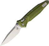 Microtech Socom Delta Ram-Lok OD Green Aluminum Folding Stonewash M390MK Knife 159RL10OD