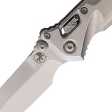Microtech Socom Delta Marfione Ram-Lok Stonewash Titanium Folding M390MK Knife 159RL10SMS2