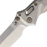 Microtech Socom Delta Marfione Ram-Lok Stonewash Titanium Folding M390MK Knife 159RL10SMS5