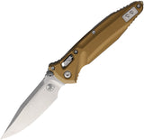 Microtech Socom Delta Ram-Lok Tan Aluminum Folding Stonewash M390MK Knife 159RL10TA