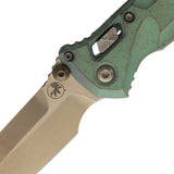 Microtech Socom Delta Marfione Ram-Lok Antique Green Titanium Folding M390MK Knife 159RL13SMS1