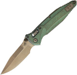 Microtech Socom Delta Marfione Ram-Lok Antique Green Titanium Folding M390MK Knife 159RL13SMS1