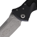Microtech Socom Elite Linerlock Black Aluminum & Traction Folding Apocalyptic Knife 16010AP