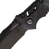 Microtech Amphibian Ram-Lok Fluted Carbon Fiber Folding M390MK Pocket Knife 16076