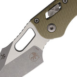 Microtech Stitch Ram-Lok OD Green Fluted G10 Folding Apocalyptic M390MK Pocket Knife 16090