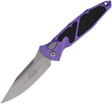 Microtech Automatic Socom Elite Knife Button Lock Purple Aluminum & Traction Apocalyptic Blade 160A10APPU