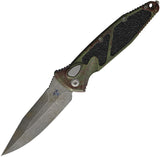 Microtech Automatic Socom Elite Knife Button Lock Outbreak Green Aluminum & Traction Spear Pt Blade 160A1OBSS