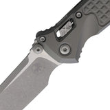 Microtech Socom Ram-Lok Natural Clear Gray Frag Aluminum Folding Apocalyptic M390MK Knife 160RL10APFRN