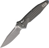 Microtech Socom Ram-Lok Natural Clear Gray Frag Aluminum Folding Apocalyptic M390MK Knife 160RL10APFRN