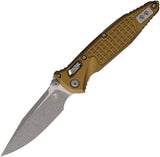 Microtech Socom Ram-Lok Tan Frag Aluminum Folding Apocalyptic M390MK Clip Pt Knife 160RL10APFRT