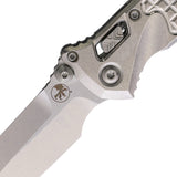 Microtech Socom Marfione Ram-Lok Stonewash Frag Titanium Folding M390MK Spear Pt Knife 160RL10FRSM4