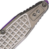 Microtech Socom Marfione Ram-Lok Stonewash Frag Titanium Folding M390MK Spear Pt Knife 160RL10FRSM4