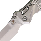 Microtech Socom Marfione Ram-Lok Stonewash Frag Titanium Folding M390MK Spear Pt Knife 160RL10FRSMS