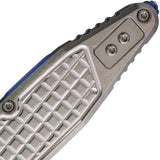 Microtech Socom Marfione Ram-Lok Stonewash Frag Titanium Folding M390MK Spear Pt Knife 160RL10FRSMS