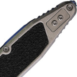 Microtech Socom Marfione Ram-Lok Stonewash Titanium & Traction Folding M390MK Spear Pt Knife 160RL10SMS3