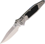 Microtech Socom Marfione Ram-Lok Stonewash Titanium & Traction Folding M390MK Spear Pt Knife 160RL10SMS3