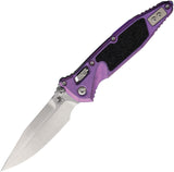 Microtech Socom Marfione Ram-Lok Purple Haze Titanium & Traction Folding M390MK Spear Pt Knife 160RL10SMS6