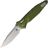 Microtech Socom Elite Ram-Lok OD Green Frag Aluminum Folding M390MK Serrated Knife 160RL11FROD