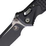Microtech Socom Ram-Lok Sniper Gray Frag Aluminum Folding M390MK Spear Pt Knife 160RL1FRCSGZ